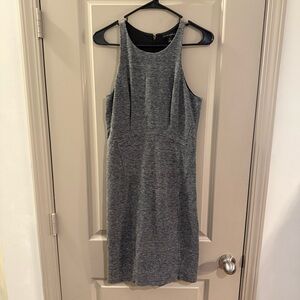 Banana Republic Charcoal Racerback Sleeveless Sheath Dress